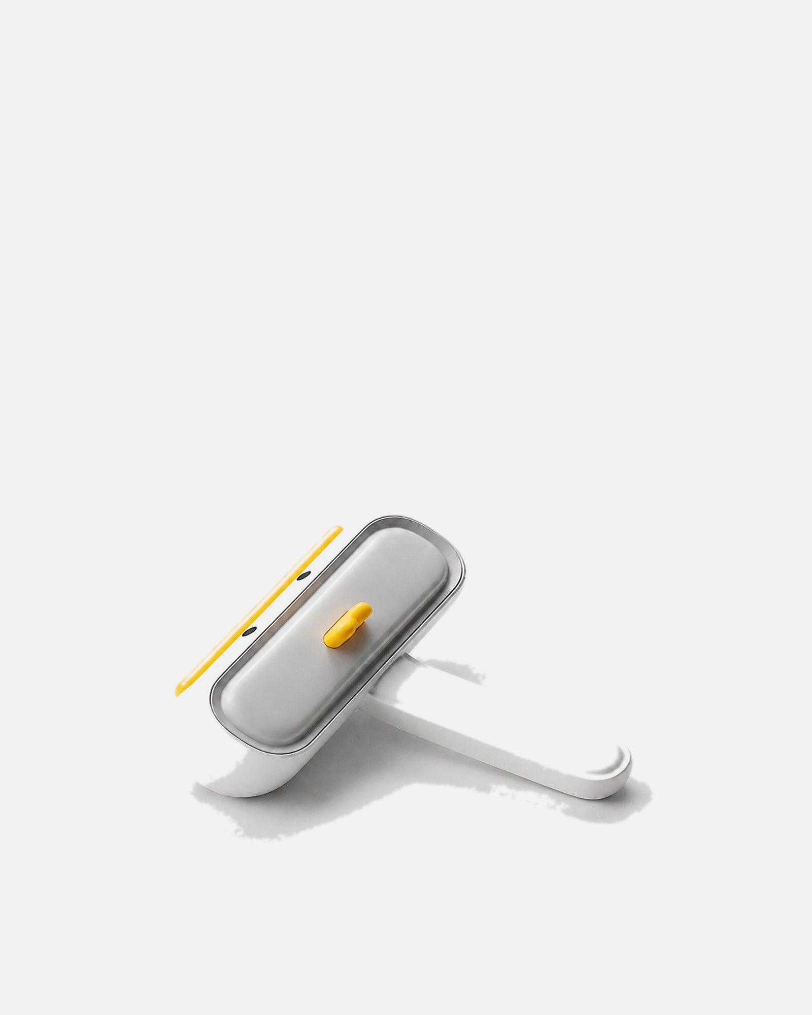 Furniture lint roller, folded handle