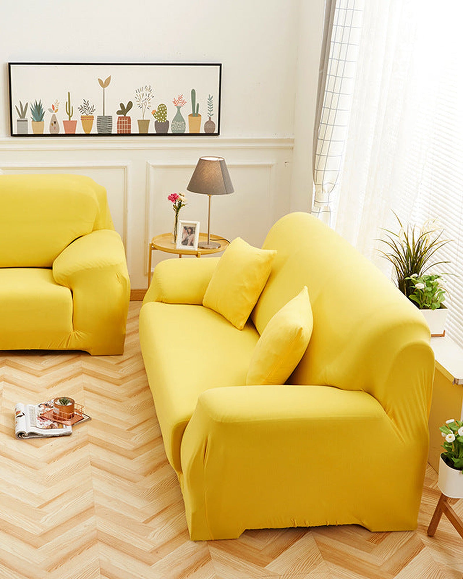 Stretch Sofa Slipcover - Dual-Sided Furniture Protector
